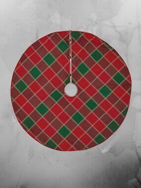VHC Brands Tristan 48" Patchwork Tree Skirt – Rustic Farmhouse Holiday Decor